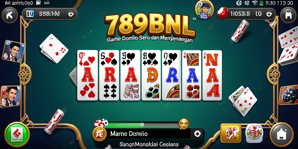 Tampilan gameplay seru Domino di 789BNL.