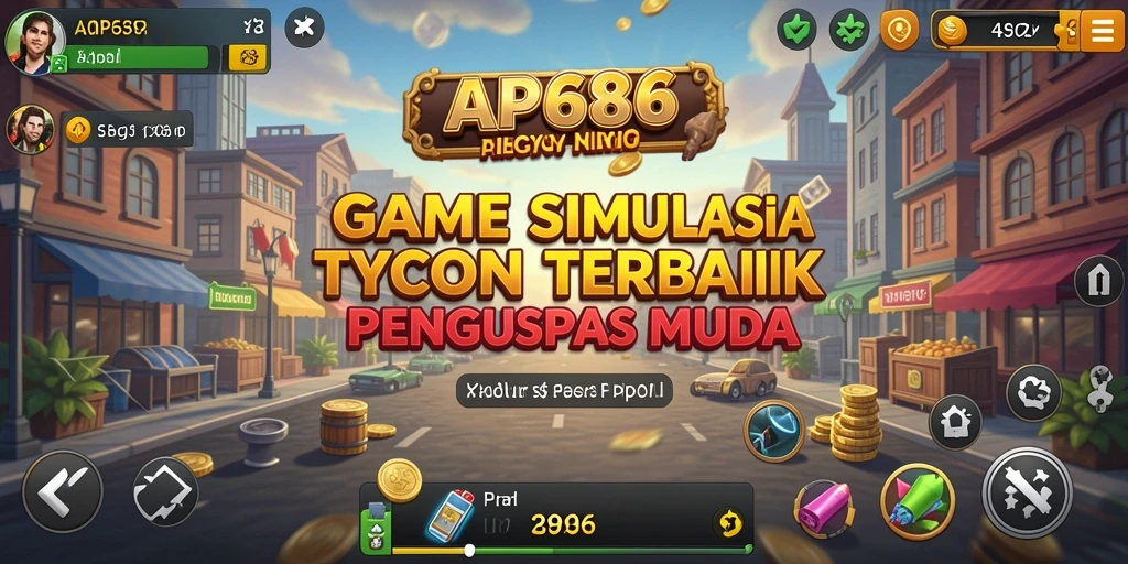 Tampilan menarik dari gameplay Tycoon yang realistis dan interaktif.