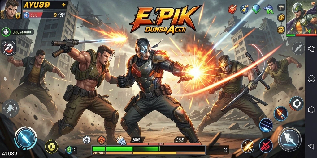Tampilan gameplay AYU89 dengan aksi menegangkan dan grafis yang memukau.