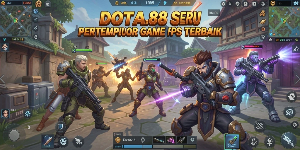 Tangkapan layar DOTA88 menampilkan aksi gameplay FPS yang mendebarkan.