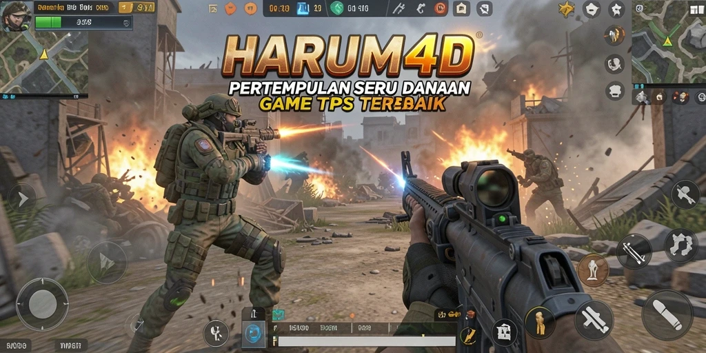 Tampilan aksi mendebarkan dalam permainan HARUM4D.