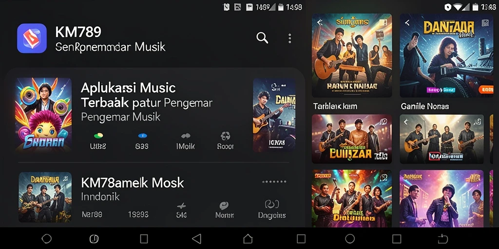 Tangkapan layar gameplay KM789 menampilkan pengalaman seru bermain musik.