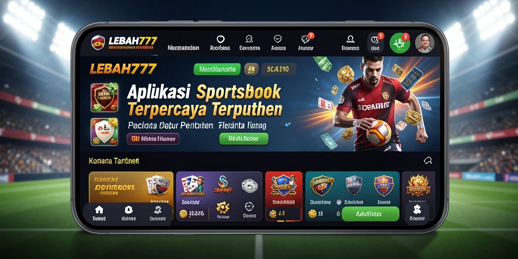Tampilan antarmuka pengguna yang menarik dari LEBAH777