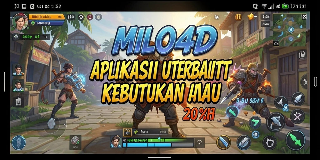 Tampilan utama aplikasi MILO4D dengan fitur-fitur Utility.