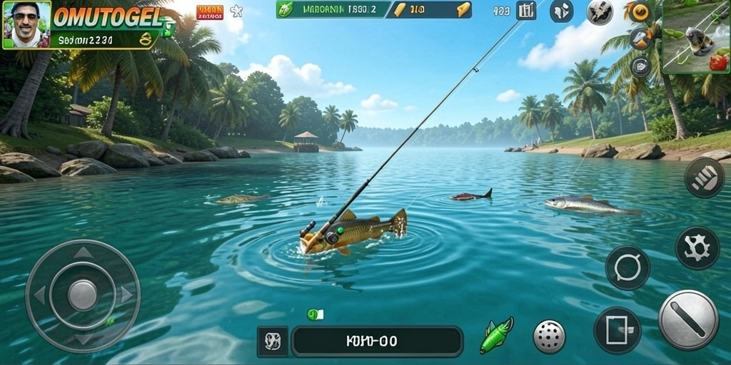 Gameplay seru memancing dengan alat yang beragam di OMUTOGEL.