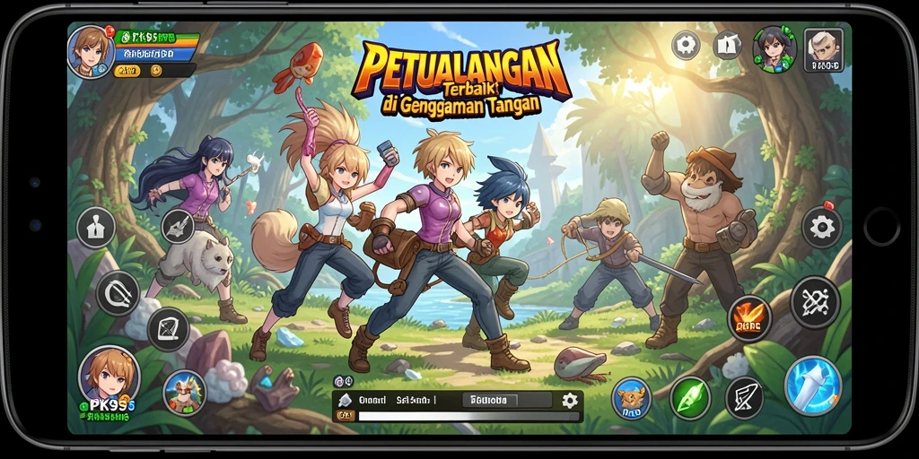 Gameplay PK95 menampilkan aksi seru dengan karakter anime favorit.