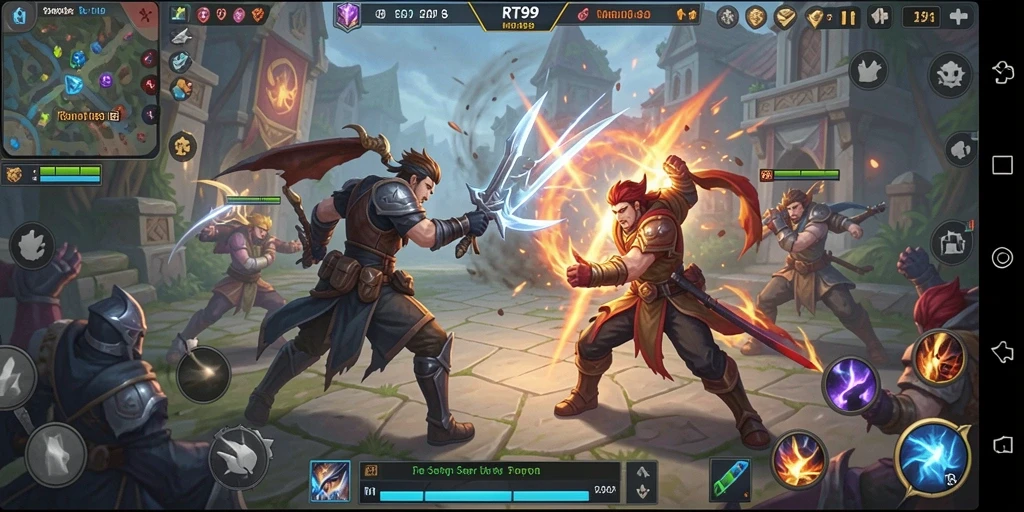 Tangkapan layar gameplay RT99 yang mengasyikkan dan penuh strategi.