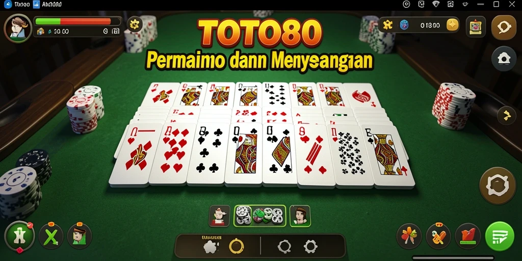 Tangkapan layar gameplay Domino TOTO80 yang seru.