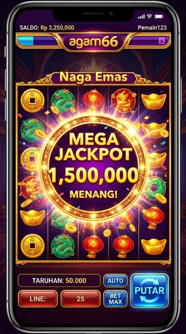 Tampilan antarmuka pengguna aplikasi agam66 yang menarik.